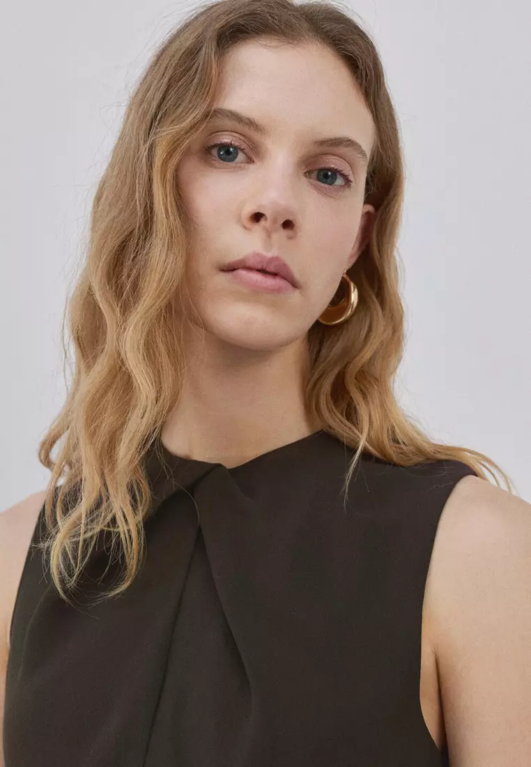 Jumpsuit With Draped Detail Belt