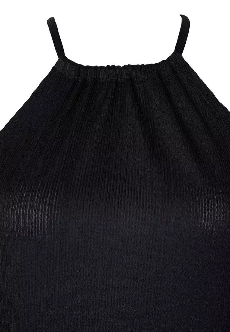 加大碼掛頸連身裙