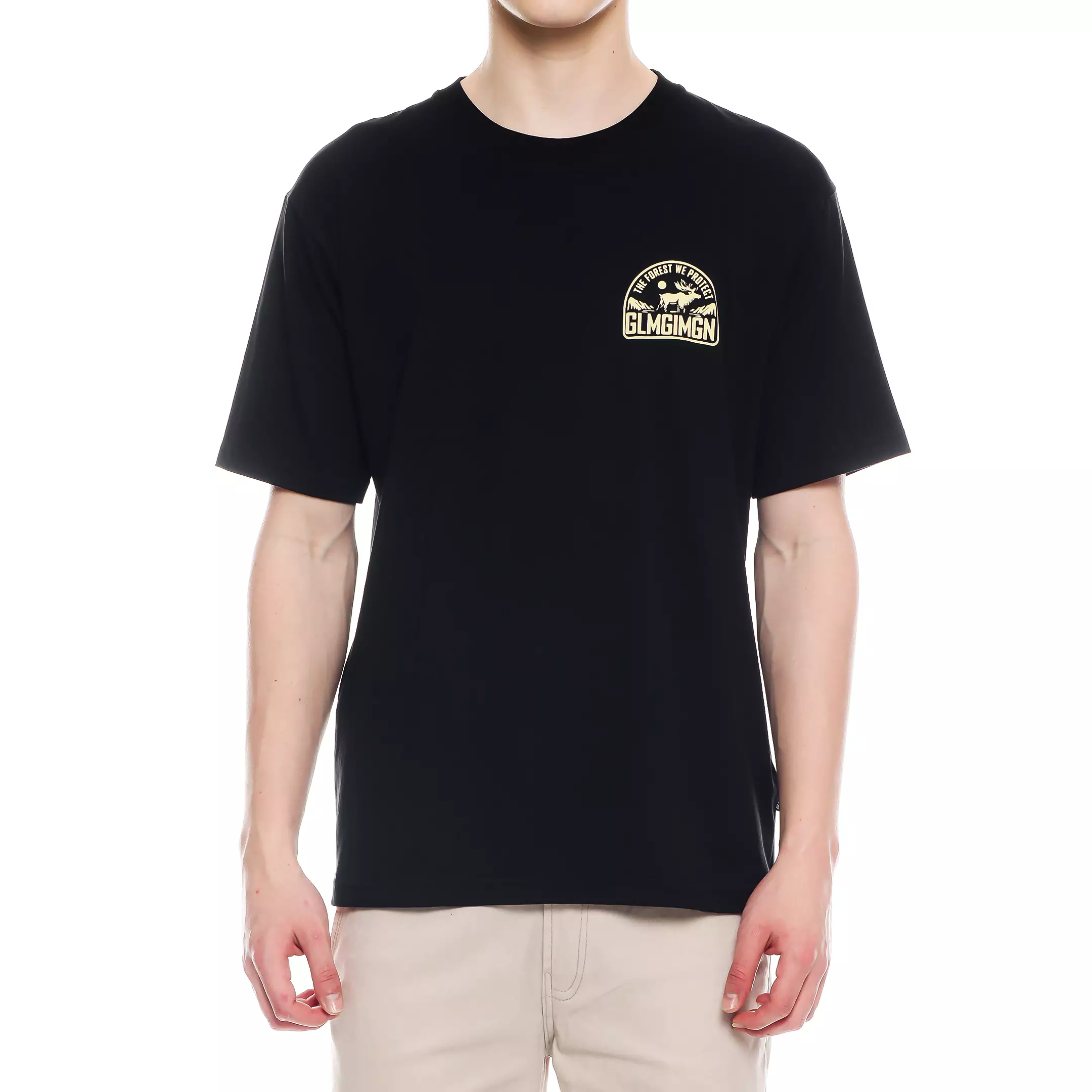 Kaos Design Forest Hitam Unisex