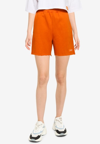 Public Desire orange Exposed Label Sweat Shorts DF70CAA367D063GS_1