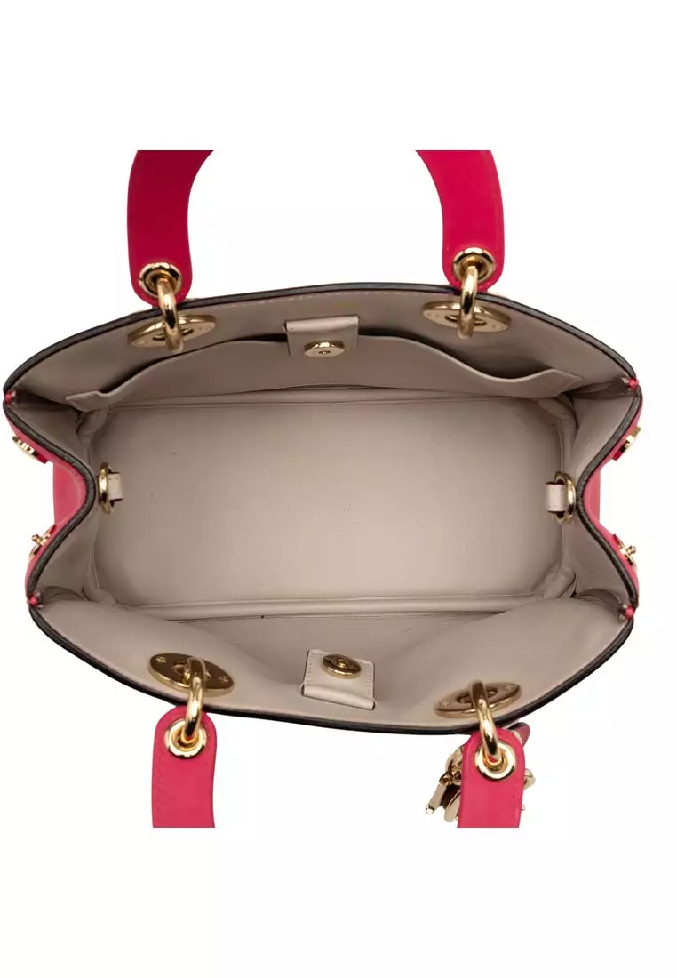 Pre-Loved Dior Mini Leather Diorissimo Satchel