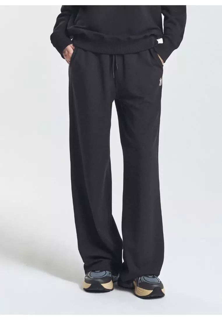 WOMEN'S BASIC SMALL LOGO SEMI WIDE TRAINING PANTS NEW YORK YANKEES