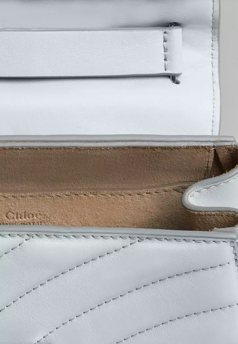 Drew Bijou Mini Crossbody Bag in Airy Grey