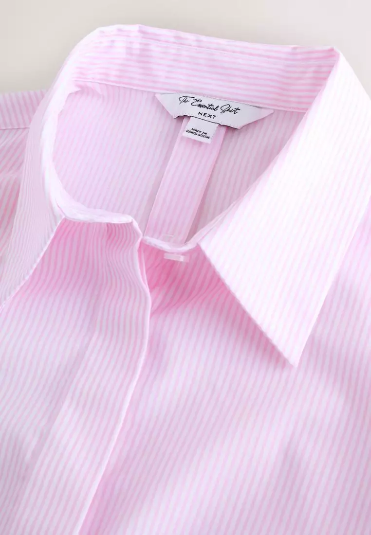 Fitted Stretch Essential Long Sleeve Shirt