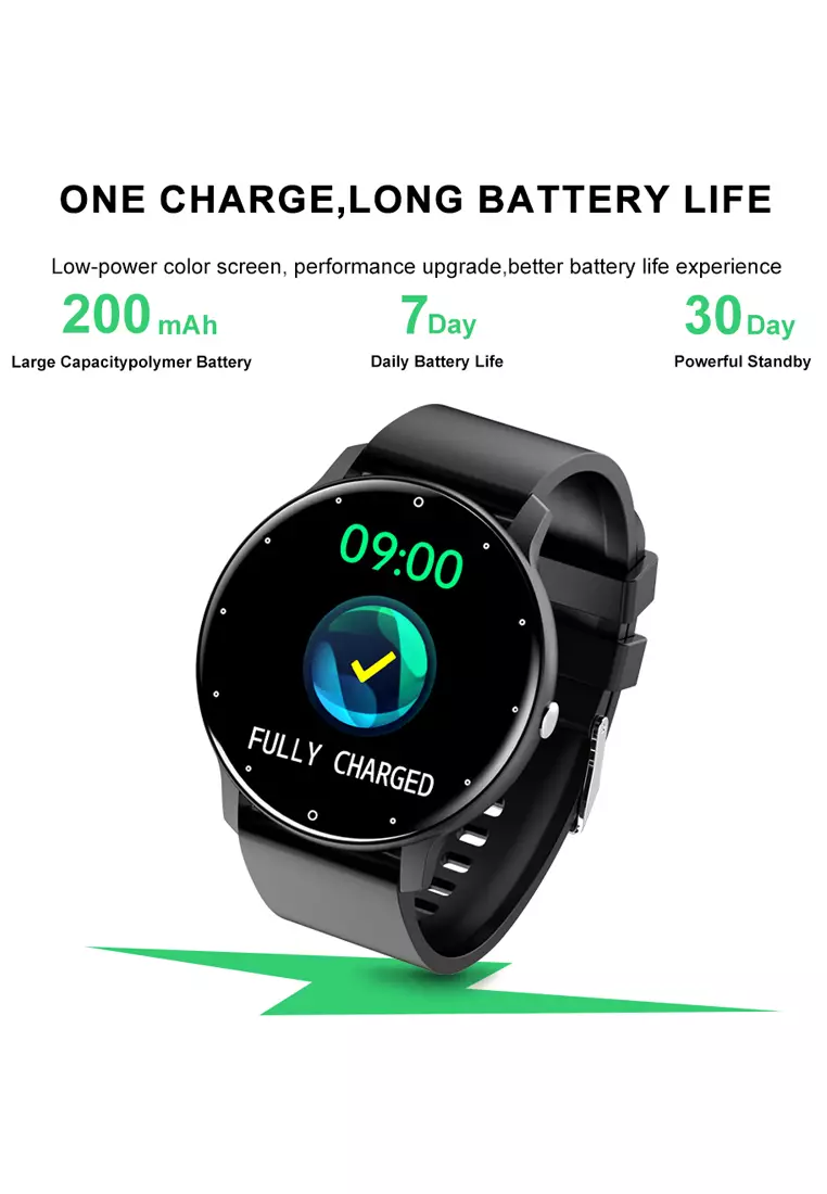 SmartWatch ZL02D Layar Terang 1.28'' Anti Air IP67 Olahraga Pemantauan Tidur dan Detak Jantung Jam Tangan Pria Wanita blue