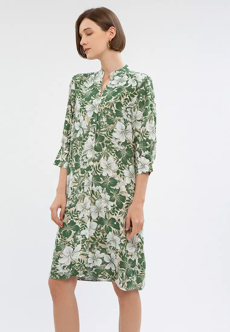 Minimal Tania Dress Green