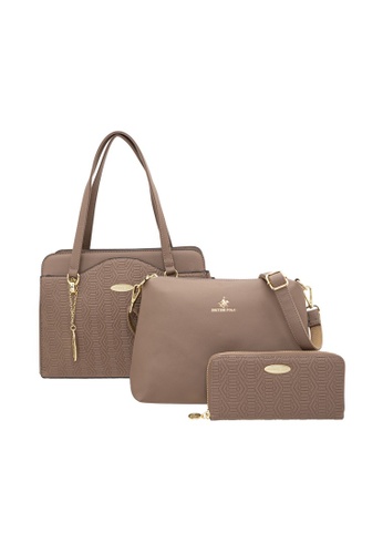 British Polo brown British Polo Mono-Diane Handbag, Sling bag, Wallet 3 in 1 Bag Set 72792AC785865FGS_1