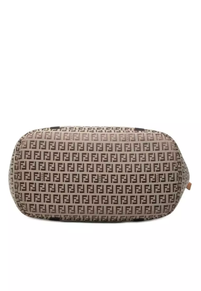 Pre-Loved Fendi Zucchino Padded Canvas Pet Carrier Bag