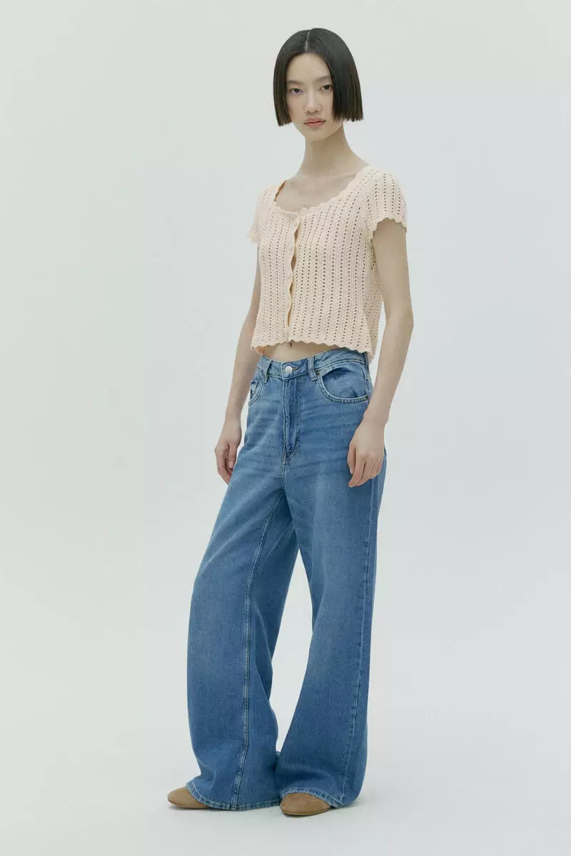 Short-sleeved cardigan