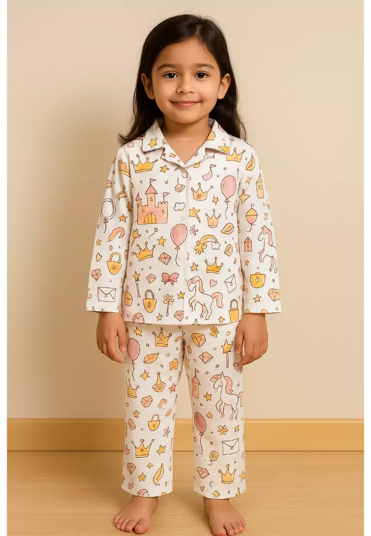 Baby and Kids Pajama Nightsuit Set- Fairy Princess