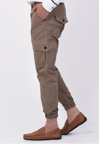 Jual ZAYIDAN Zayidan Celana  Jogger  Pria Muslim Khaki 