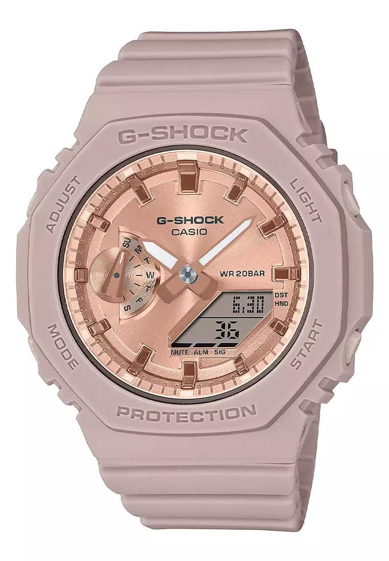 Jam Tangan Analog-Digital Wanita Casio G-Shock GMA-S2100MD-4A Rosegold - Resin Strap