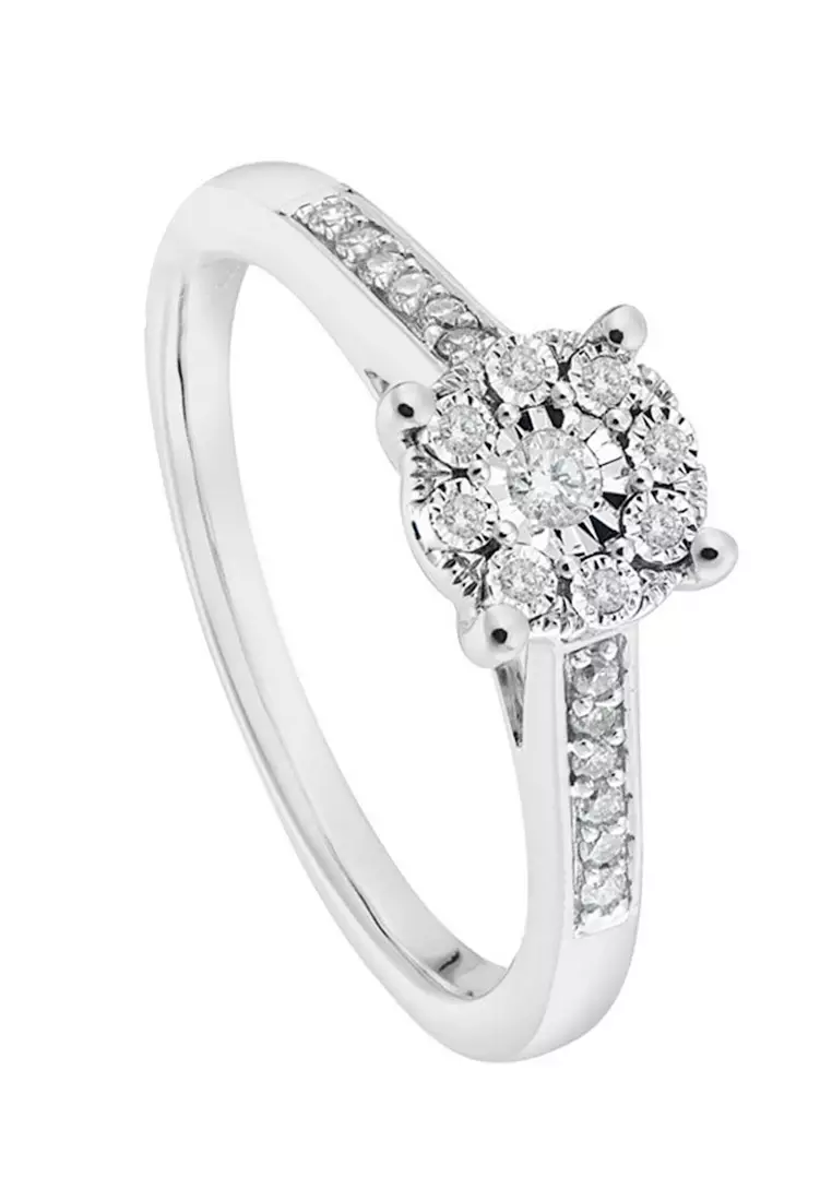 HABIB Adella White Diamond Ring in 375/9K White Gold
