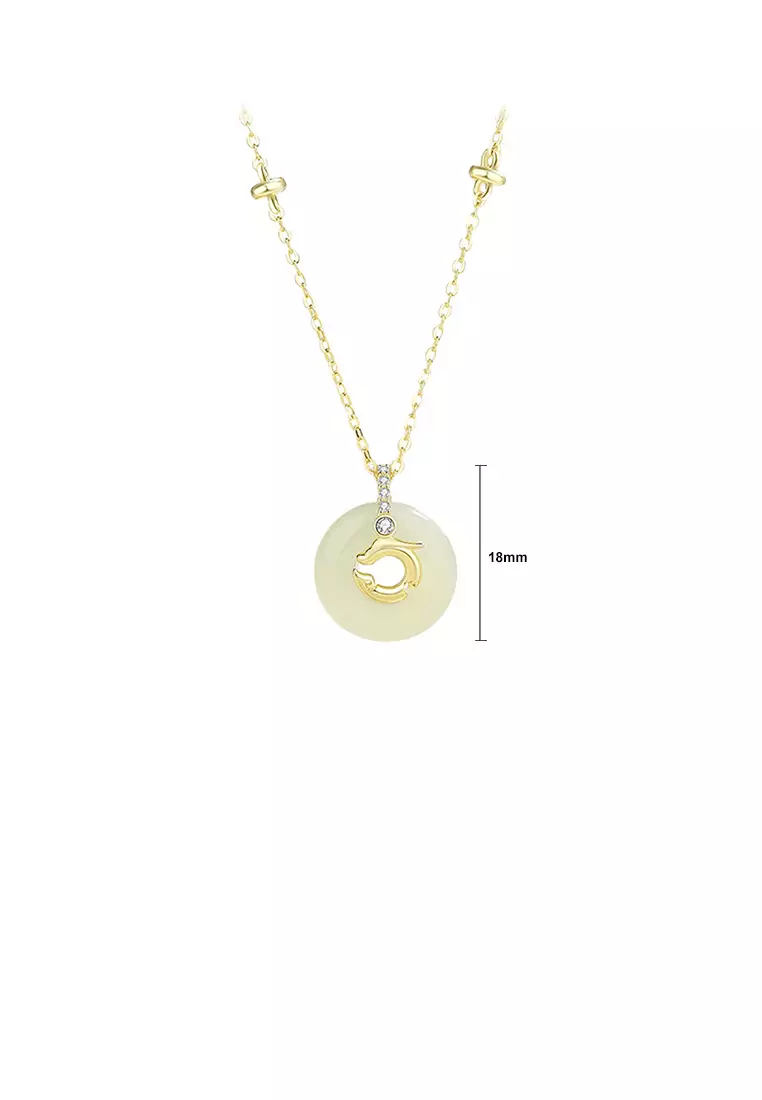 Buy Glamorousky 925 Sterling Silver Plated Gold Fashion Simple