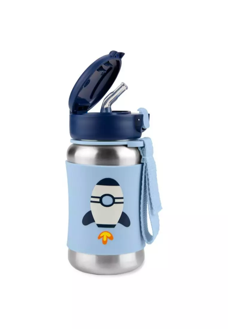 Skip Hop - Zoo Stainless Steel Straw Bottle - Llama