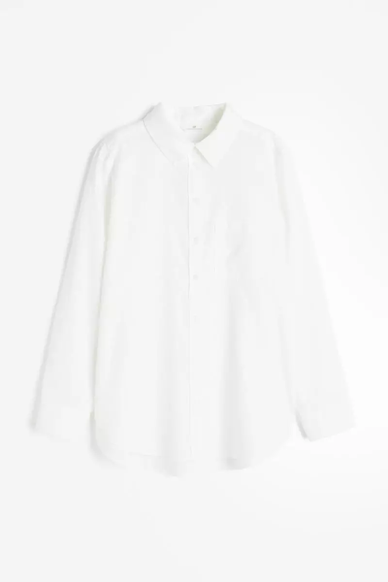 White button store up shirt h&m