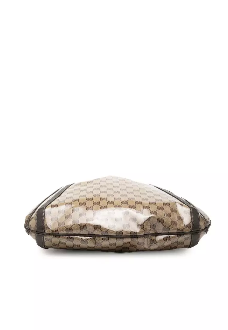 Pre-Loved Gucci Gg Crystal Abbey D Ring Convertible Tote