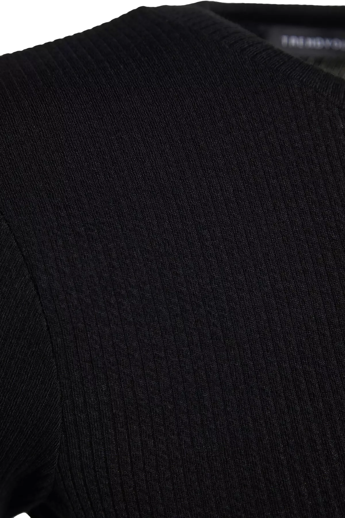 Half Sleeves Knitted Body Tunic with Snap Fastener