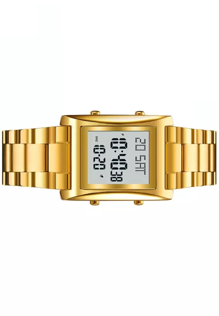 Jam Tangan Digital Pria Waterproof Many Function Strap Tali Material Stainless Steel BY93 ORIGINAL