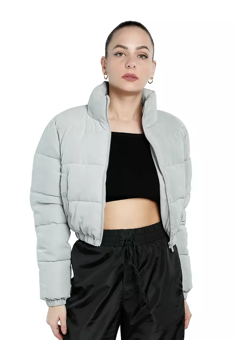 Reflective puffer jacket women's fila best sale