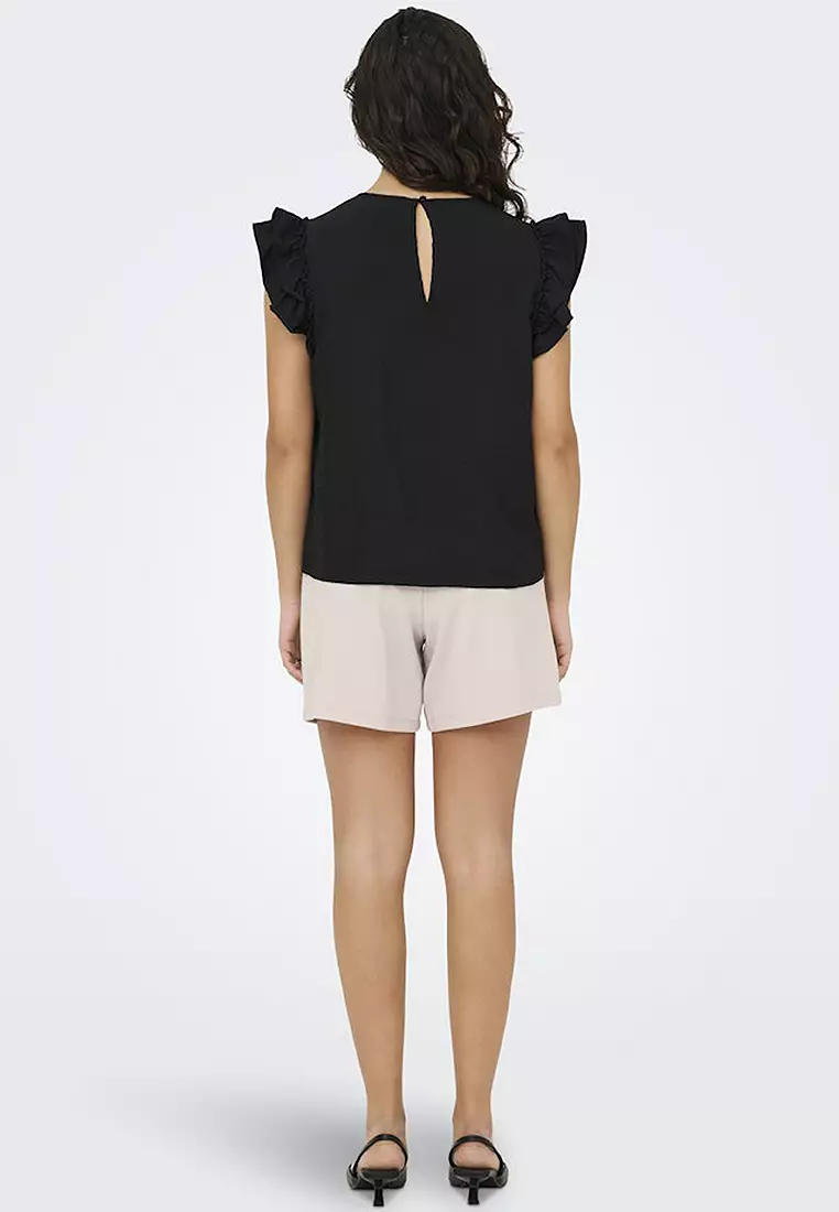 Sleeveless Woven Lace Top