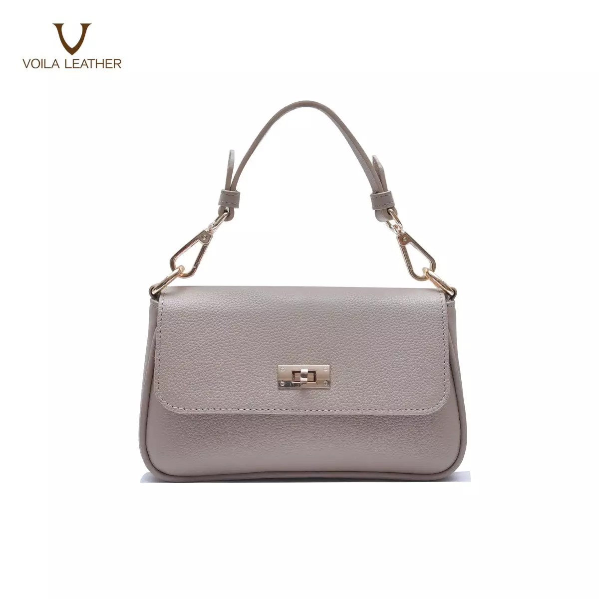 Tas Selempang Kulit Asli Voila Felicity Nude