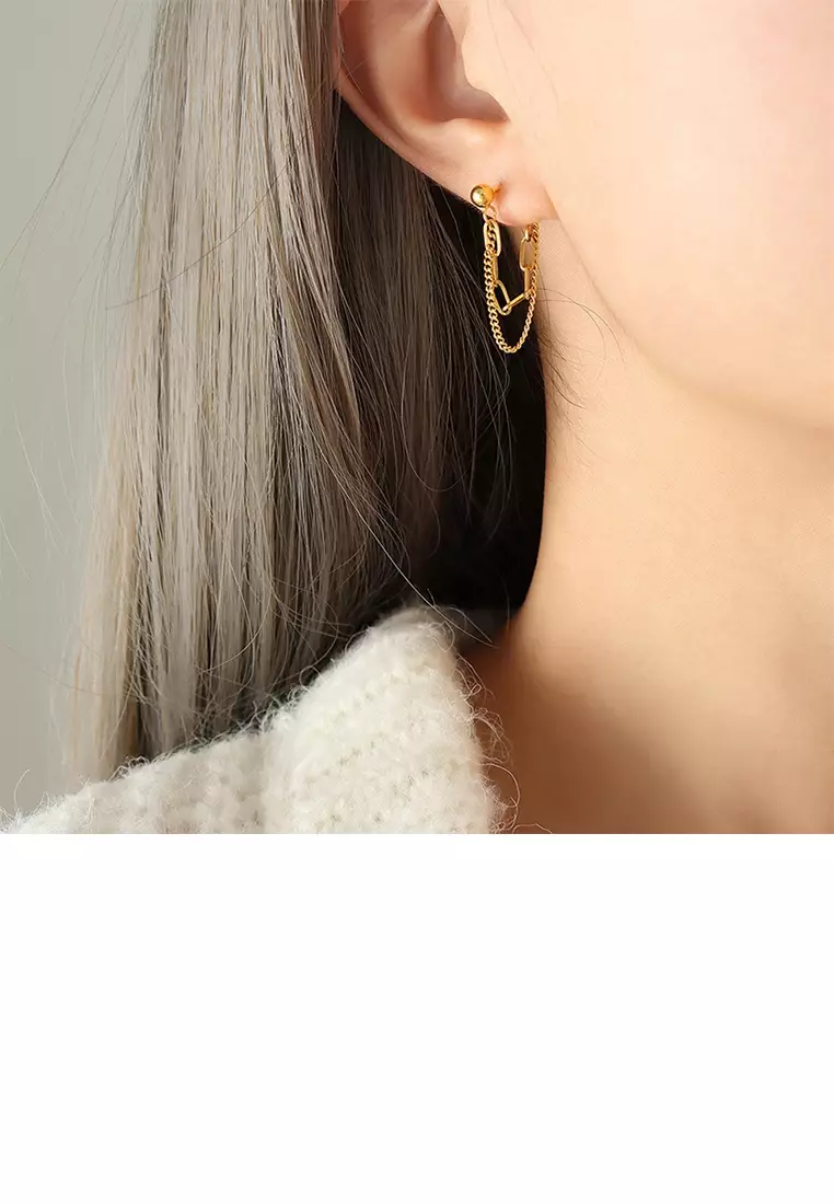 Double layer earrings outlet