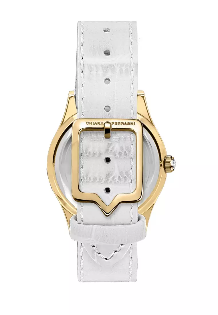 【2 Years Warranty】 Chiara Ferragni Contemporary 32mm White Dial Women's Quartz Watch R1951102502