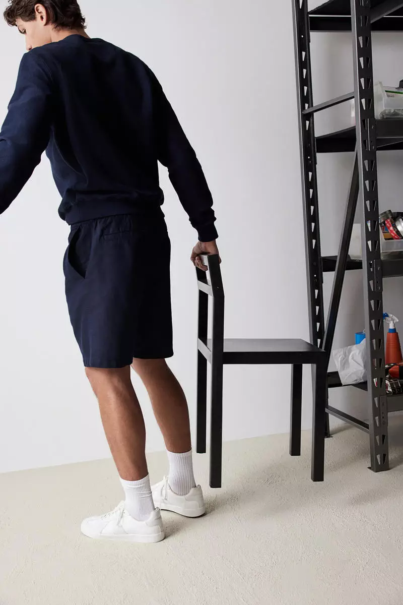 Relaxed Fit Linen-blend shorts