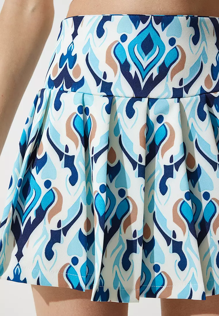 Viscose High Waist Mini Skirt