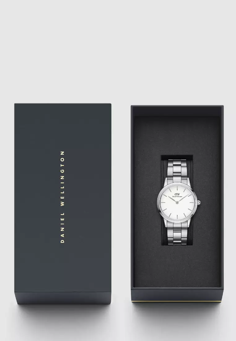 Iconic Link 32mm Watch White dial Link strap Sliver Female watch Ladies watch Watch for women DW