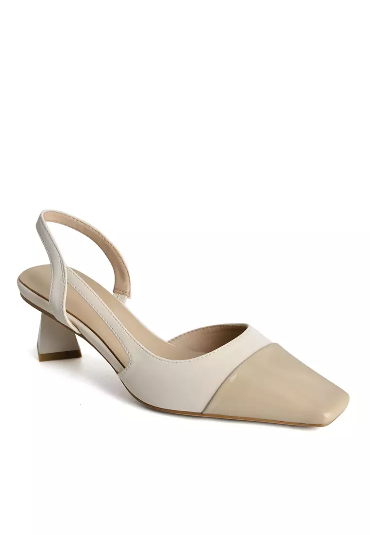 Two tone hotsell slingback heels