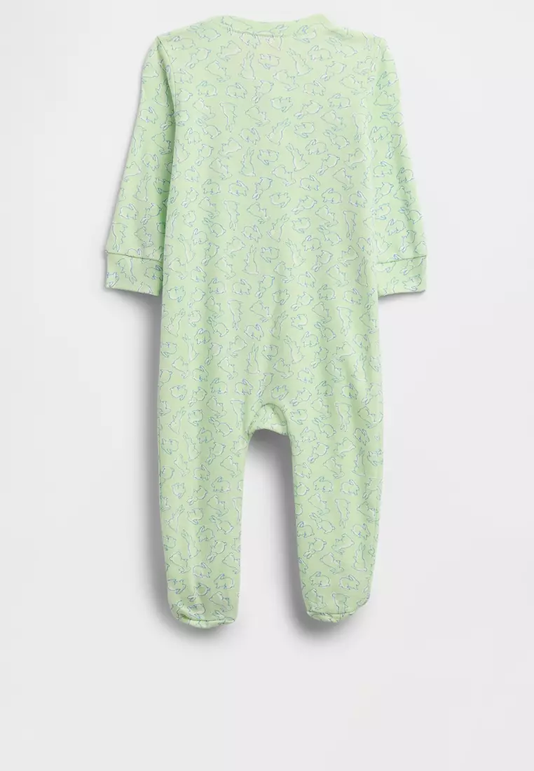 Baby Embroidery Footed Sleep Bodysuit