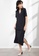 Origin by Zalora black Rib Notch Neck Dress made from Tencel AC002AAC5350A5GS_4