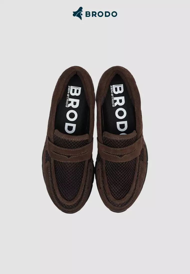 BRODO - Sneakers Ace Neptune Loafers Dark Brown BS