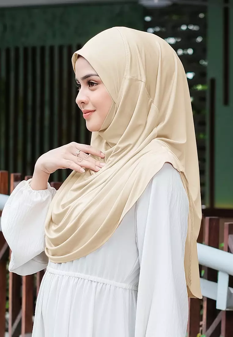 HIJAB INSTAN FATHIA - SOFT CHOCO
