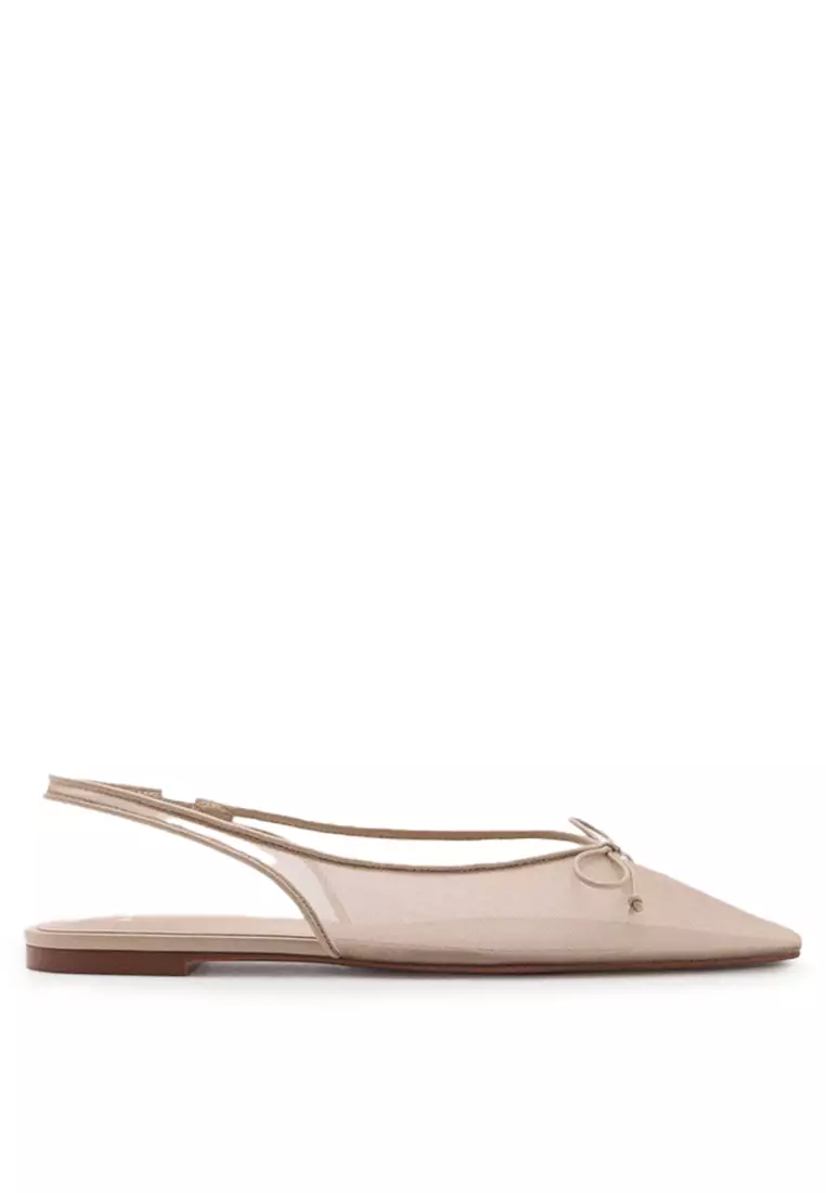 Discount on Mango  shoes - SKU: Ballet Flats With Bow Detail