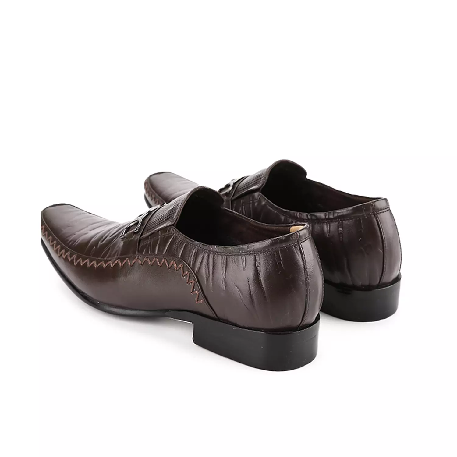 William Men Shoes Formal Pantofel Kulit Asli - Brown