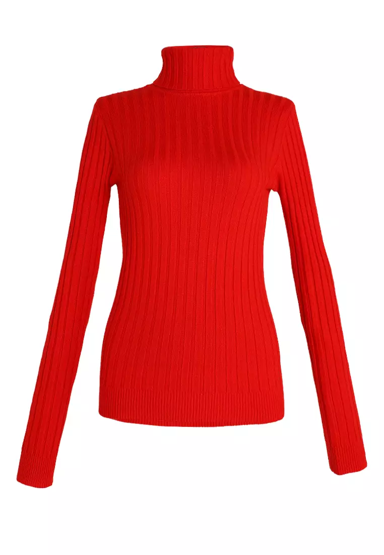 Buy London Rag Turtleneck Sweater Top in Red 2024 Online ZALORA