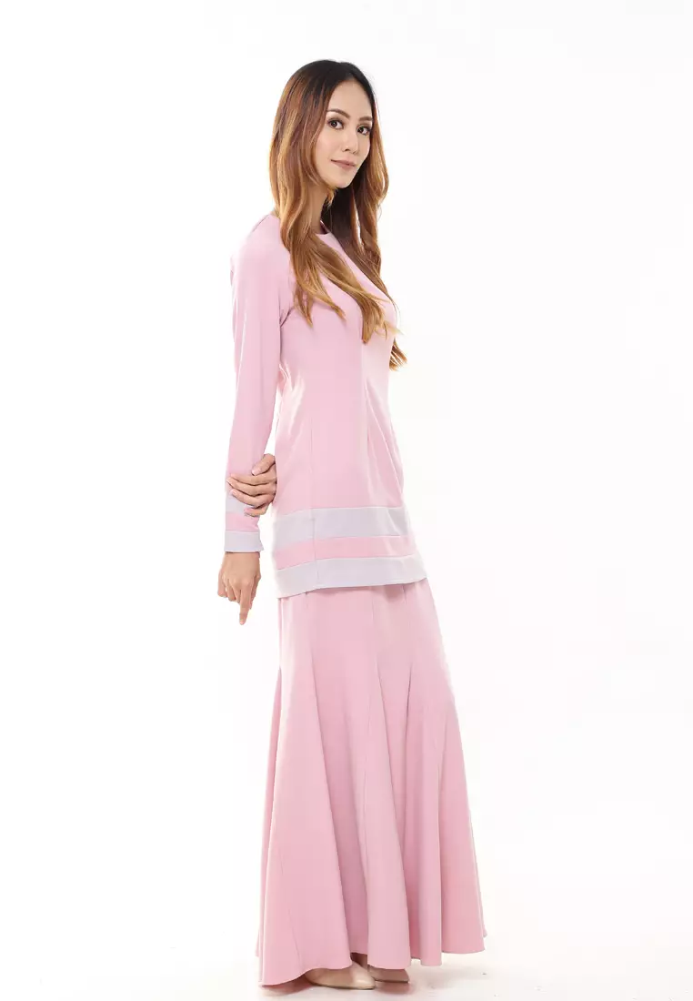Alicia Kurung Modern in Soft Pink
