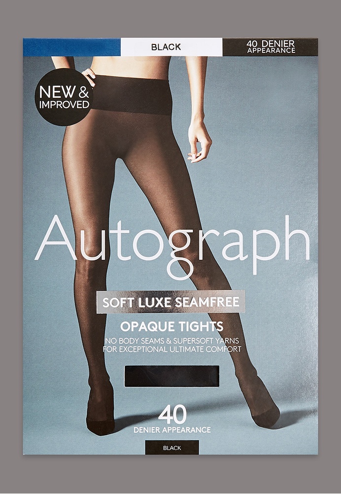MARKS & SPENCER M&S 40 Denier Soft Luxe Seamfree Opaque Tights 2023