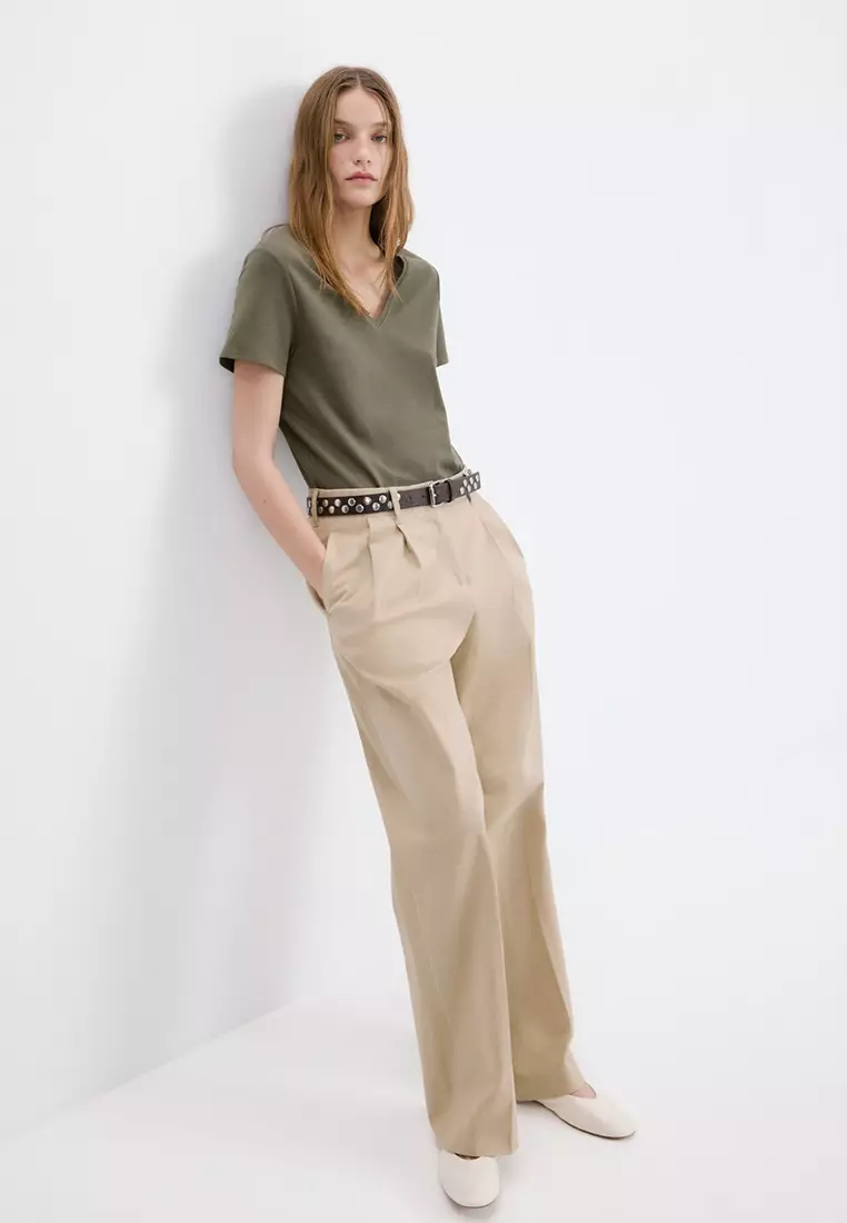 V-Neck Cotton T-Shirt