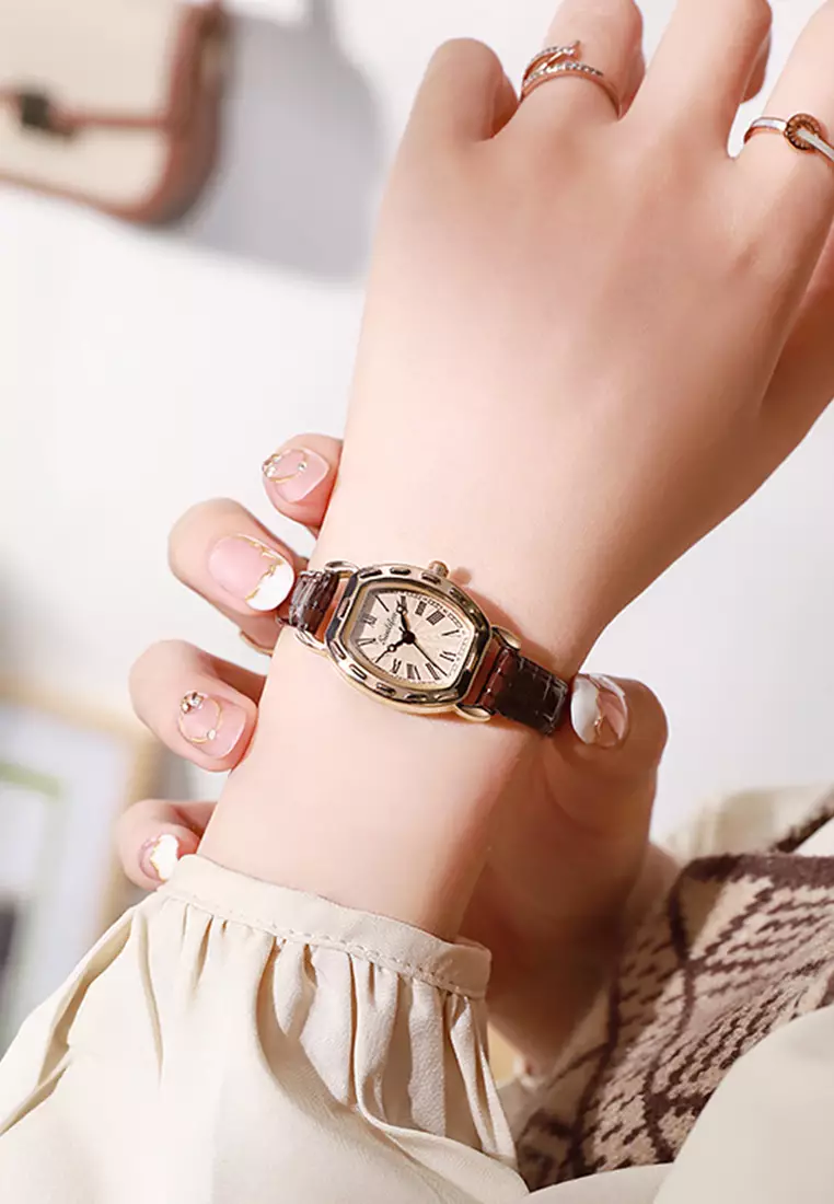 Jam Tangan Wanita 3345 Antik Korea Panggilan Mini Original Jam Tangan Cewek allbrown