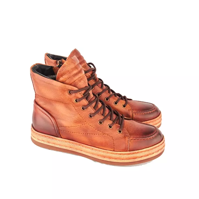 Sepatu Pria Boots Casual Gino Mariani Jacob Light Brown