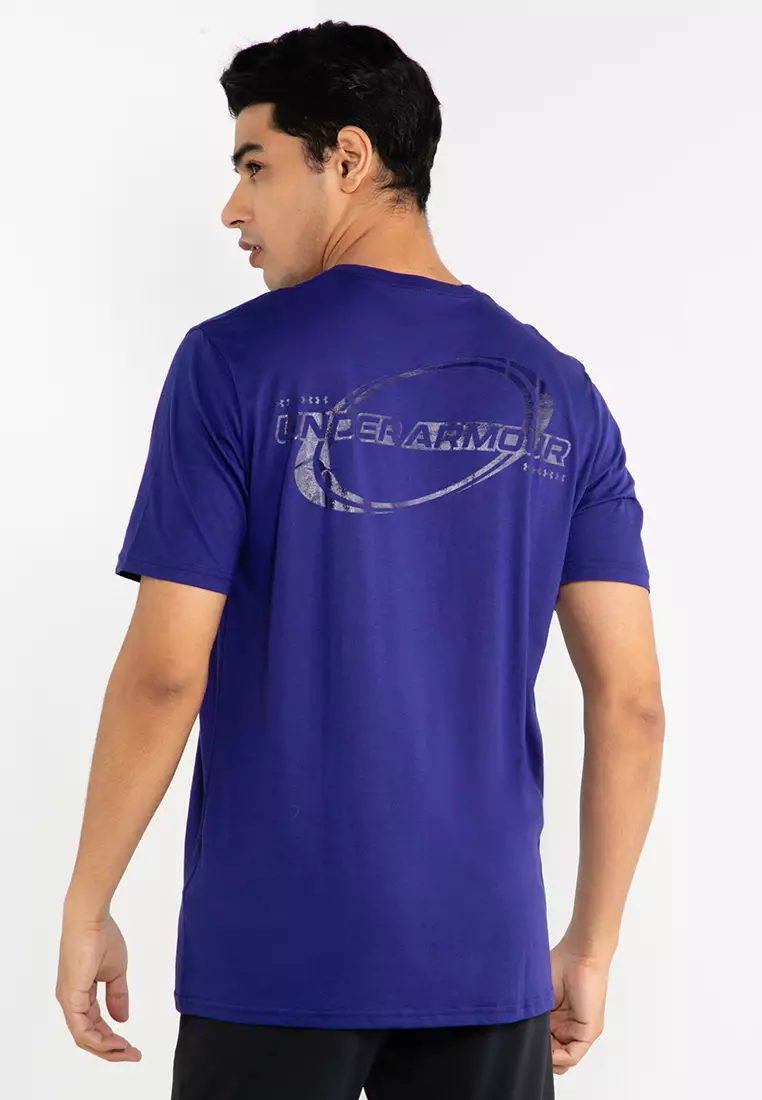 Under armour t shirts men best sale purple