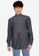 Only & Sons navy Ted Life Dobby Melange Shirt BFF24AA142DF59GS_1