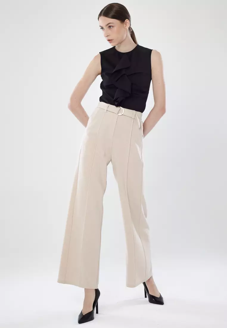 Buy Dressing Paula Faux Tweed Wide-Leg Pants Online | ZALORA Malaysia