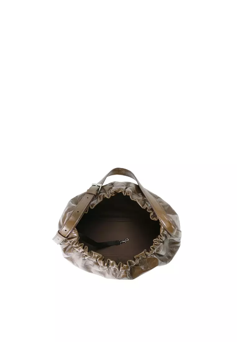 SCRUNCHIE Shoulder Bag - Cacao