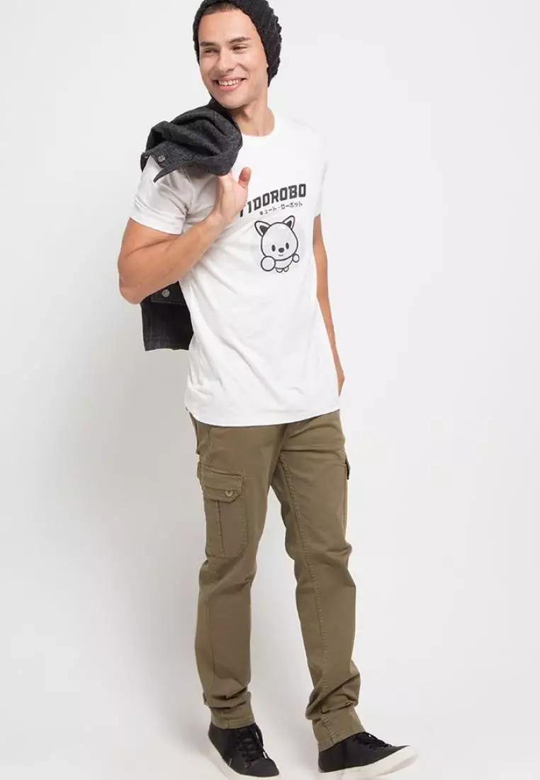 MT971U Kaos Pria Unisex Tido Flying White