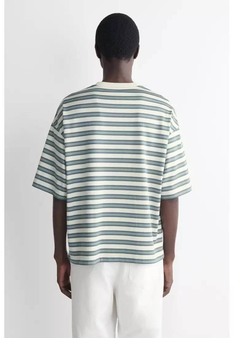 OVERSIZED STRIPED COTTON T-SHIRT